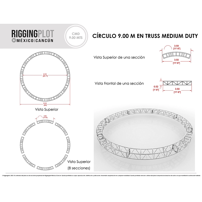 CÍRCULO MEDIUM DUTY 9MTS EN MÉRIDA