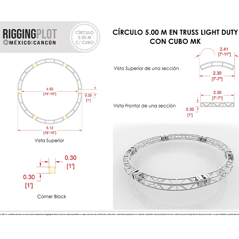 circular truss 5mts EN MÉRIDA