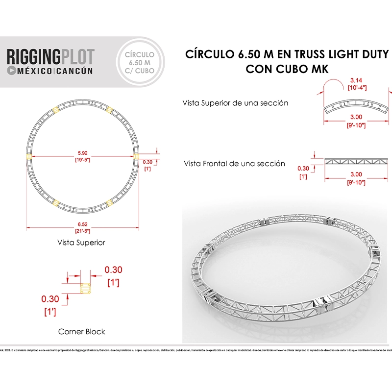 circular truss mk 6.50mts EN MÉRIDA