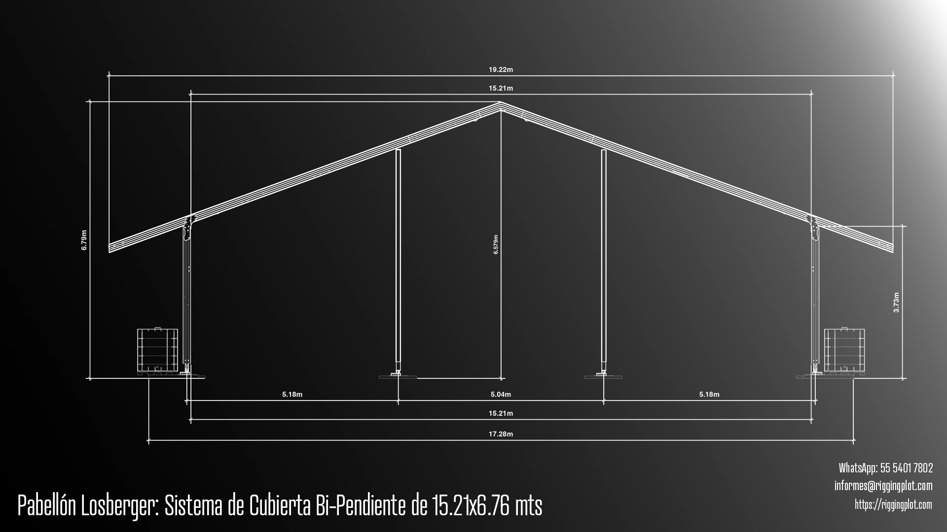 FICHA TÉCNICA CARPA LOSBERGER RIGGINGPLOT MÉXICO 19.22 X 6.76MTS MÉRIDA