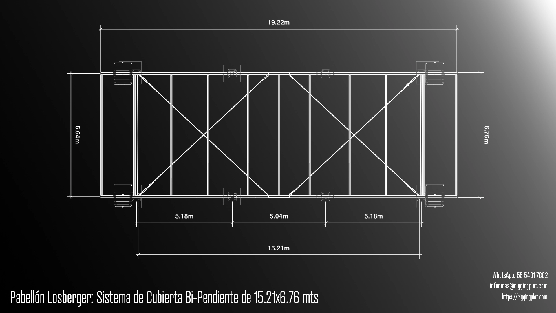 FICHA TÉCNICA CARPA LOSBERGER RIGGINGPLOT MÉXICO 19.22 X 6.76MTS MÉRIDA