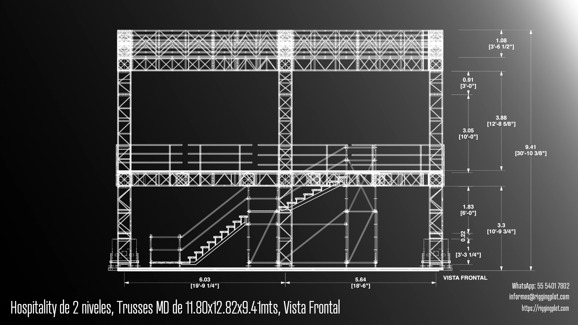 FICHA TÉCNICA HOSPITALITY MD DE 2 NIVELES 11.80X12.82MTS MÉRIDA
