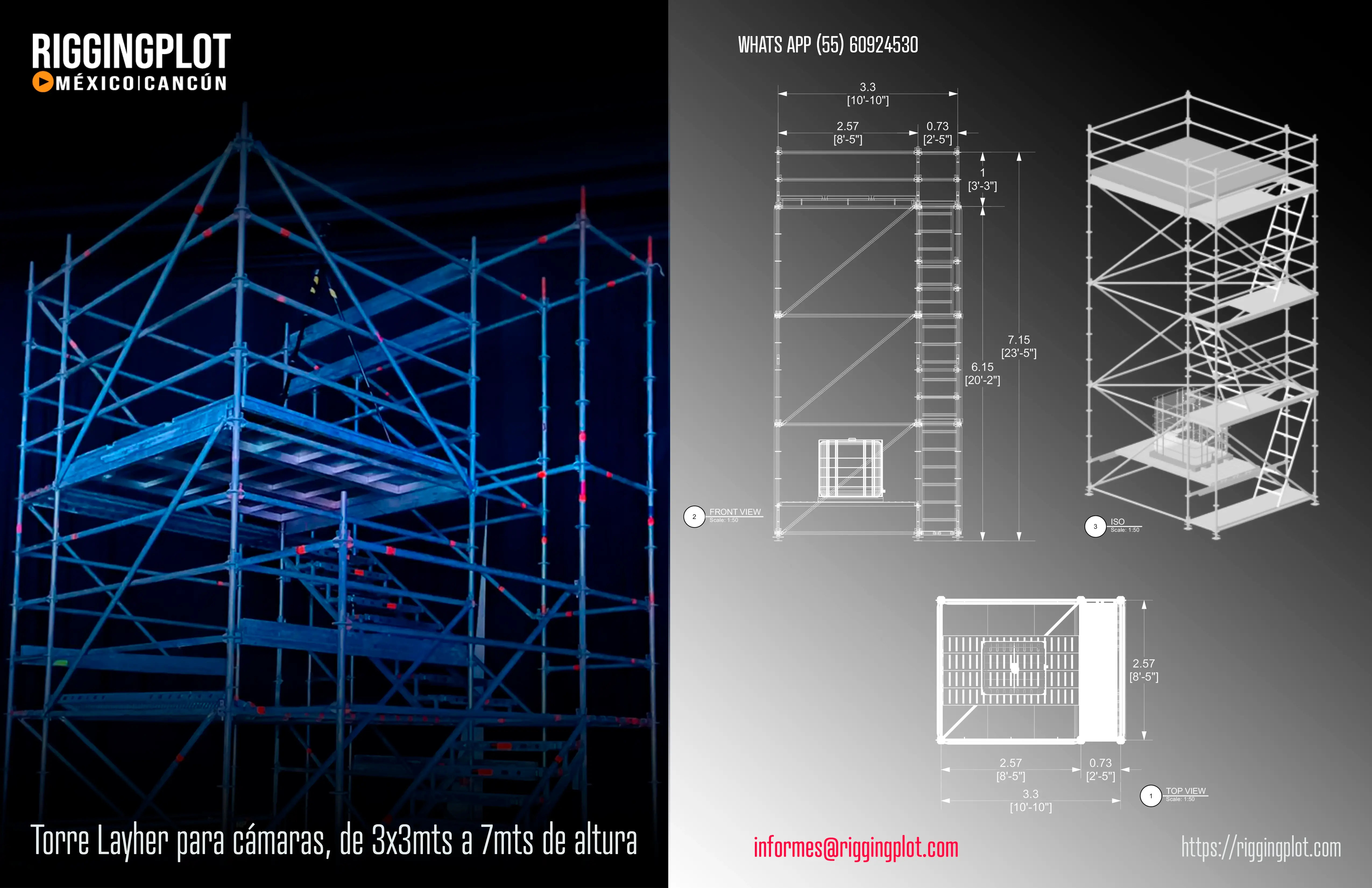 ficha técnica ground support whd 15x16mts riggingplot méxico