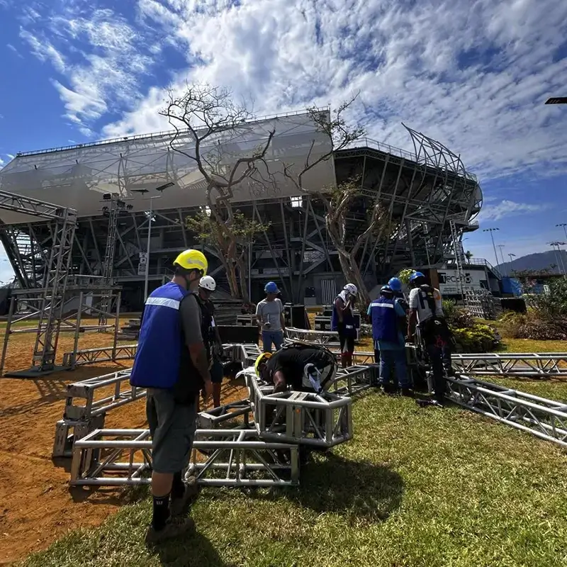 renta de arcos con trusses circulares en MÉRIDA