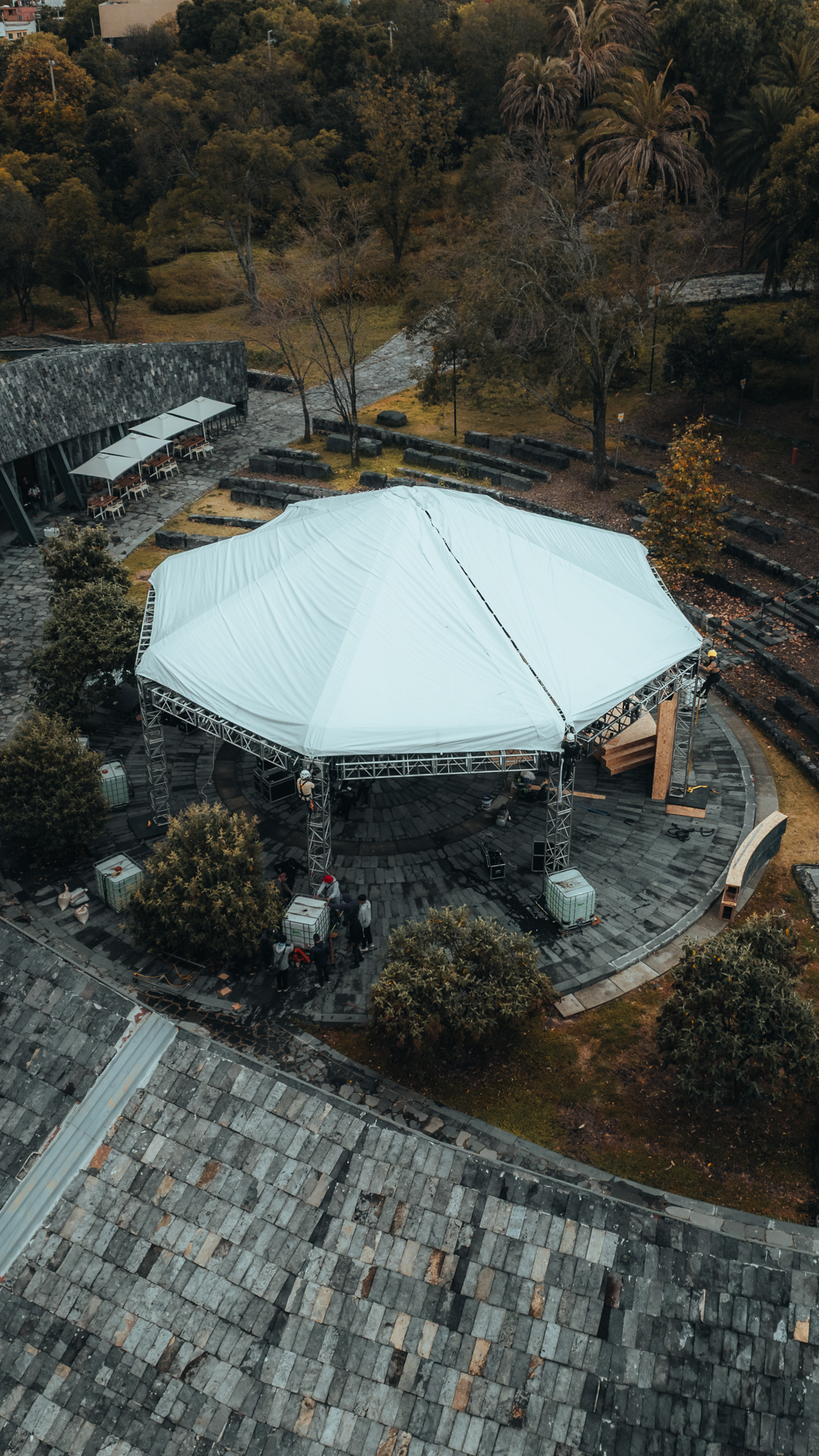 diseños en trusses para festivales en riviera maya